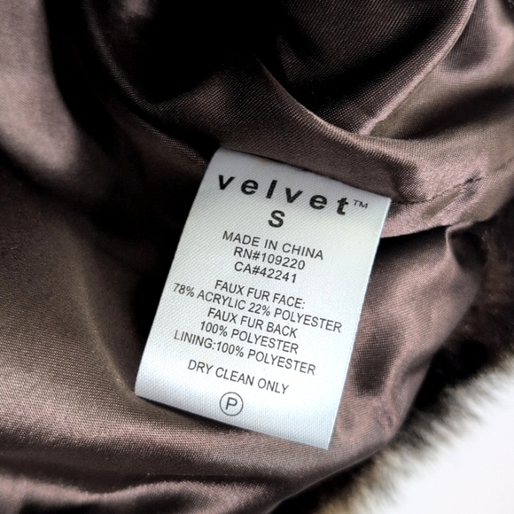 Velvet for Garnet Hill Leopard Print Mob Wife Faux Fur Fully Lined Coat S - Picture 7 of 13